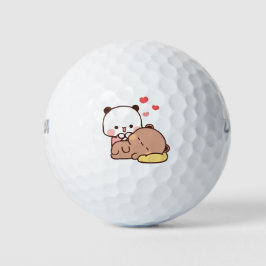 Panda beer paar, Schattigee bubu en dudu knuffels Golfballen