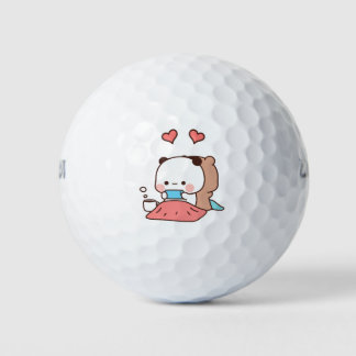 Panda beer paar, Schattigee bubu en dudu knuffels Golfballen