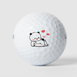 Panda beer paar, Schattigee bubu en dudu knuffels Golfballen