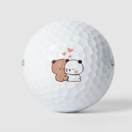 Panda beer paar, Schattigee bubu en dudu knuffels Golfballen