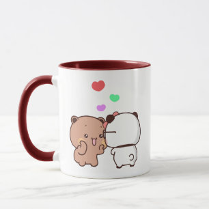 Panda beer paar, Schattigee bubu en dudu knuffels  Mok