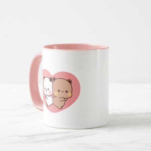 Panda beer paar, Schattigee bubu en dudu knuffels  Mok (Voorkant links)