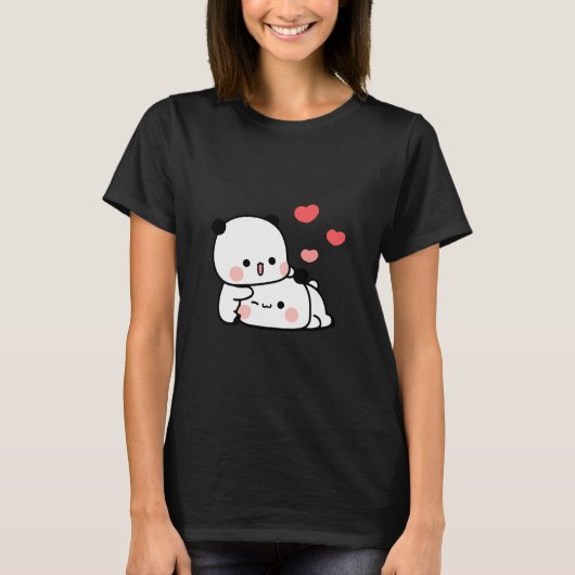 Panda beer paar, Schattigee bubu en dudu knuffels  T-shirt (Voorkant)