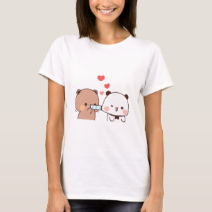 Panda beer paar, Schattigee bubu en dudu knuffels T-shirt