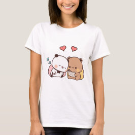 Panda beer paar, Schattigee bubu en dudu knuffels T-shirt