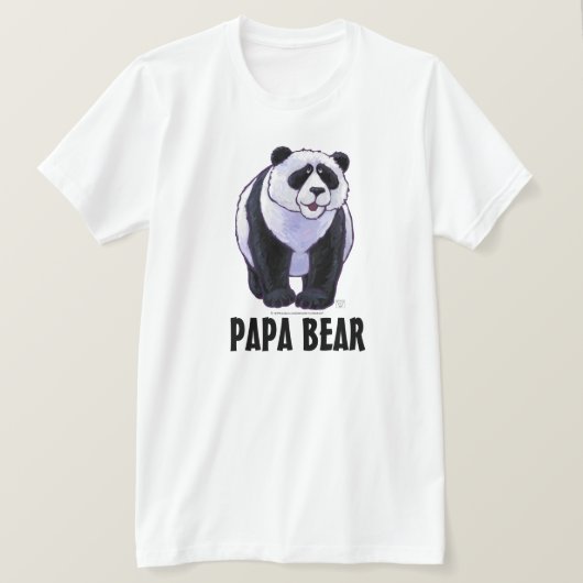 Panda Beer, Papa Beer Mannen Light T-Shirt (Design voorkant)