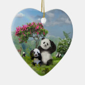 Panda beer Paradise Keramisch Ornament (Rechts)