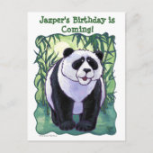 Panda Beer Party Center Aankondigingskaart (Voorkant)