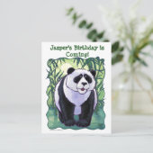 Panda Beer Party Center Aankondigingskaart (Staand voorkant)