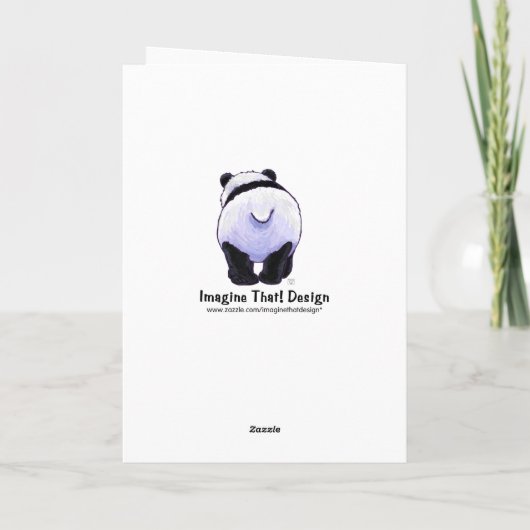 Panda Beer Party Center Bedankkaart (Achterkant)