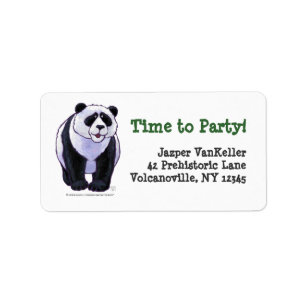 Panda Beer Party Center Etiket