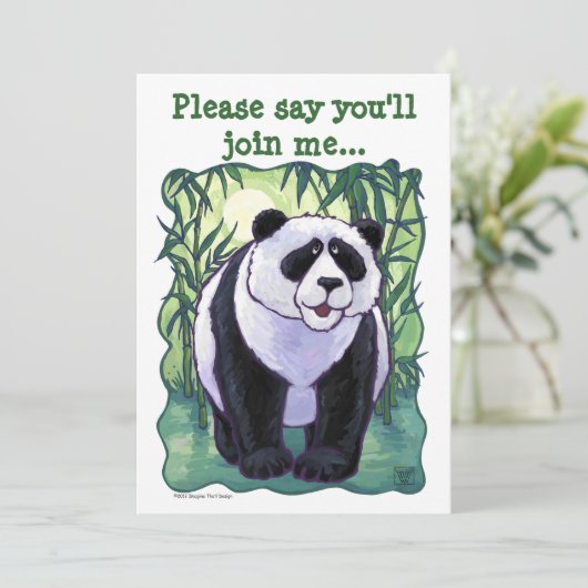 Panda Beer Party Center Kaart (Staand voorkant)