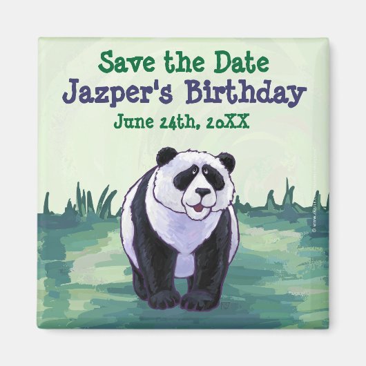 Panda Beer Party Center Magneet (Voorkant)