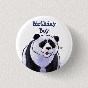 Panda Beer Party Center Ronde Button 3,2 Cm