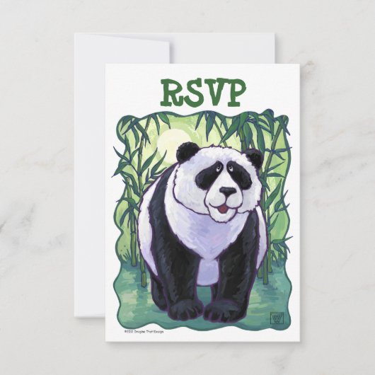 Panda Beer Party Center RSVP Kaartje (Voorkant)