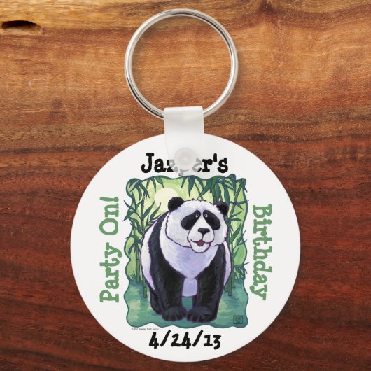 Panda Beer Party Center Sleutelhanger (Voorkant)