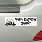 Panda Beer Party door Kindred Design Bumpersticker (Op auto)