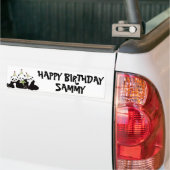 Panda Beer Party door Kindred Design Bumpersticker (Op Truck)