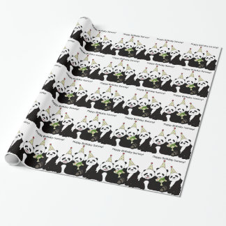 Panda Beer Party door Kindred Design Cadeaupapier