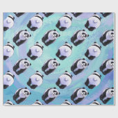 Panda Beer Patronen Cadeaupapier (Vlak)