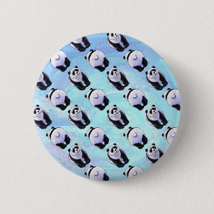 Panda Beer Patronen Ronde Button 5,7 Cm