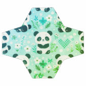 Panda Beer Patroon Groene Print Voetbal (Enkel)