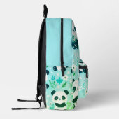 Panda Beer Pattern Green Print Bedrukte Rugzak (Links)