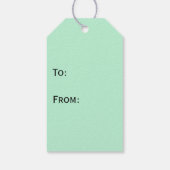 Panda Beer Pattern Green Print Cadeaulabel (Achterkant)