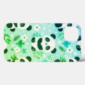 Panda Beer Pattern Green Print Case-Mate iPhone Case (Achterkant (horizontaal))