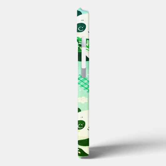 Panda Beer Pattern Green Print Case-Mate iPhone Case (Achterkant / Links)
