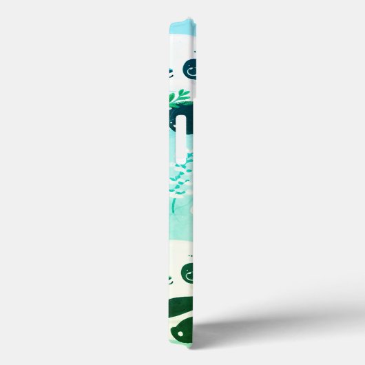 Panda Beer Pattern Green Print Case-Mate iPhone Case (Achterkant / Rechts)
