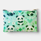 Panda Beer Pattern Green Print Etui (Achterkant)