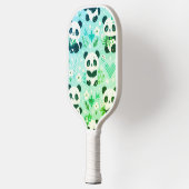 Panda Beer Pattern Green Print Pickleball Paddle (Links)