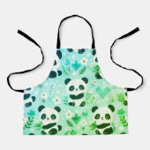 Panda Beer Pattern Green Print Schort (Voorkant)