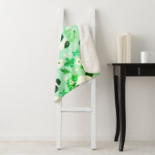 Panda Beer Pattern Green Print Sherpa Deken (In situ)