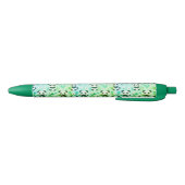 Panda Beer Pattern Green Print Zwarte Inkt Pen (Bodem)