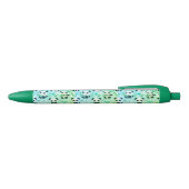 Panda Beer Pattern Green Print Zwarte Inkt Pen (Bovenkant)