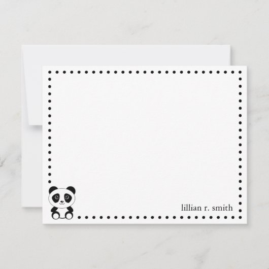 Panda Beer - Persoonlijke briefkaart (Voorkant)