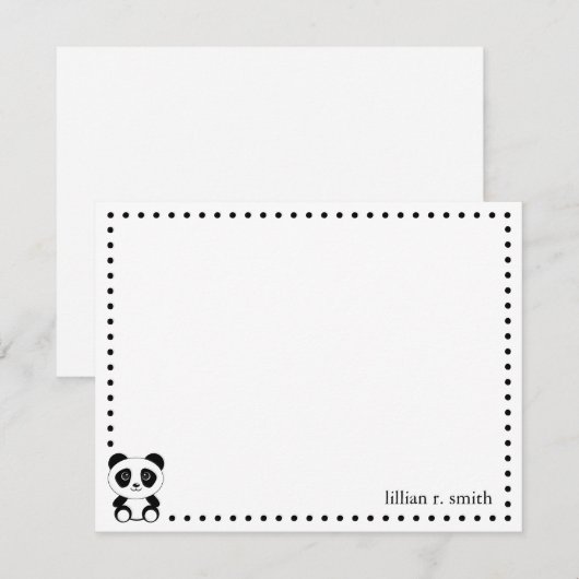 Panda Beer - Persoonlijke briefkaart (Voorkant / Achterkant)