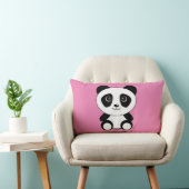 PANDA BEER PINK LUMBAR PILLOW KUSSEN (Stoel)