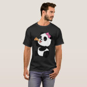 Panda Beer pizza voor peuter en T-shirt (Voorkant volledig)