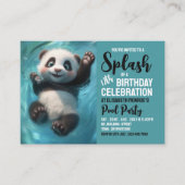 Panda Beer, Pool Party Verjaardag Handout Tickets (Voorkant)