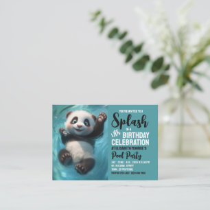 Panda Beer, Pool Party Verjaardag Handout Tickets