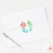 Panda Beer Pop Ronde Sticker (Envelop)