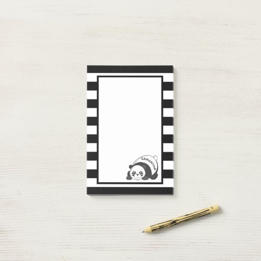 Panda Beer Post-it® Notes (Op bureau)