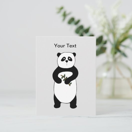Panda Beer Post Kaart (Staand voorkant)