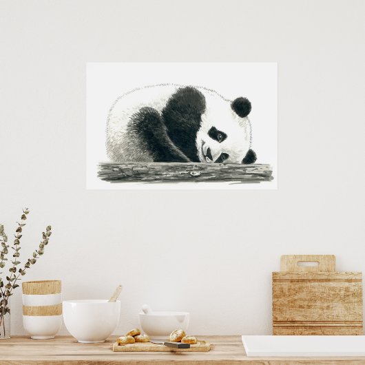Panda beer poster (Keuken)