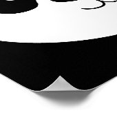 Panda Beer Poster Bord (Hoek)