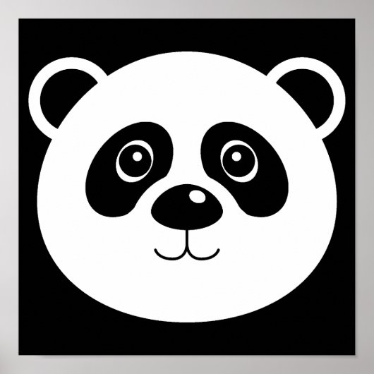 Panda Beer Poster Bord (Voorkant)