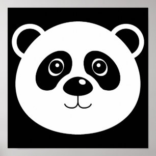 Panda Beer Poster Sign